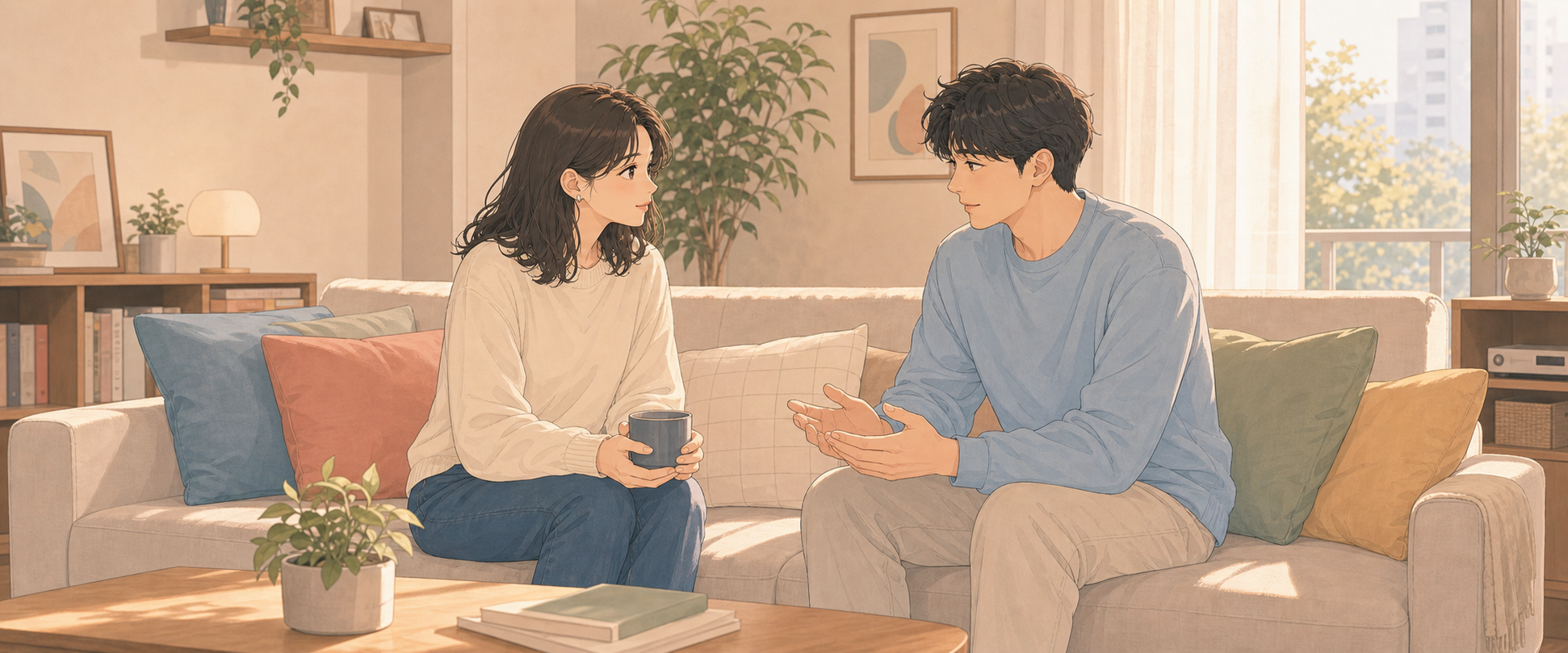대화·갈등·감정 표현 일러스트